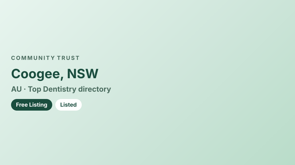 Coogee Dental — community trust