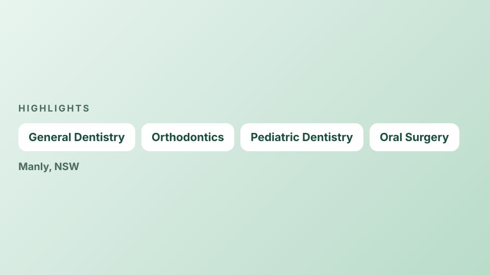 Manly Wharf Dental — highlights