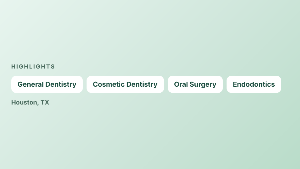 Memorial City Dentistry — highlights