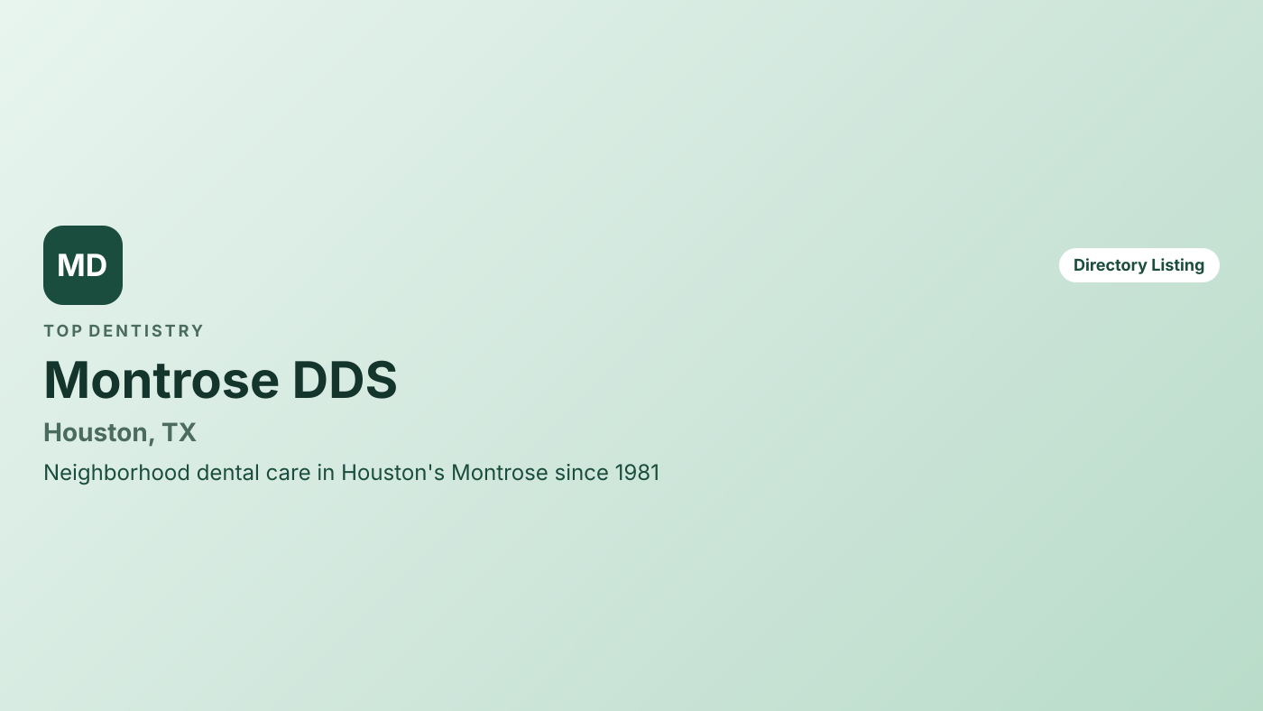 Montrose DDS — overview